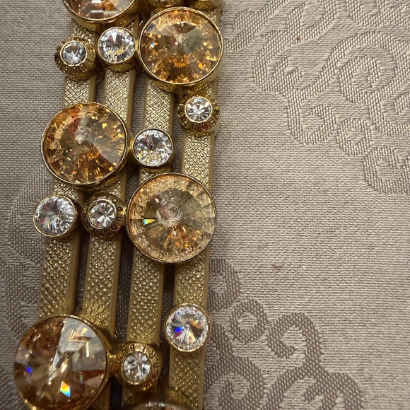 Henri Bendel Gold Crystal Bracelet - Picture 2 of 7